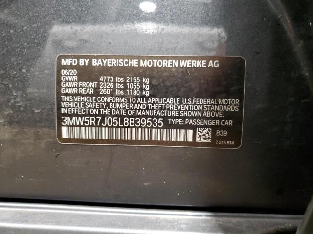 Photo 11 VIN: 3MW5R7J05L8B39535 - BMW 3 SERIES 