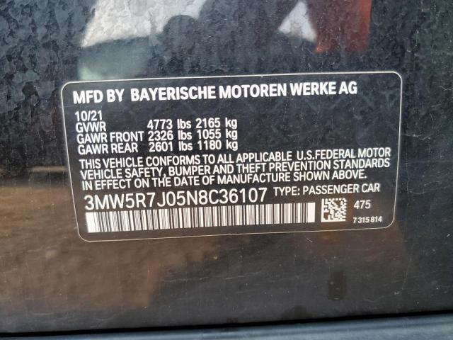 Photo 11 VIN: 3MW5R7J05N8C36107 - BMW 3 SERIES 