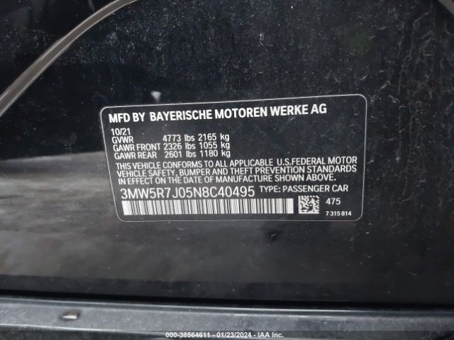 Photo 8 VIN: 3MW5R7J05N8C40495 - BMW 330I 