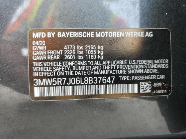 Photo 12 VIN: 3MW5R7J06L8B37647 - BMW 330XI 