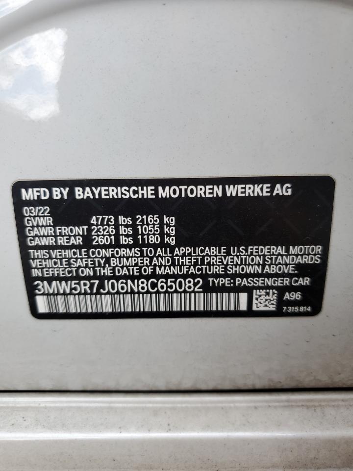 Photo 11 VIN: 3MW5R7J06N8C65082 - BMW 3ER 