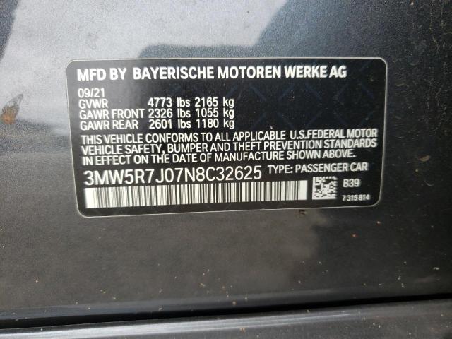 Photo 11 VIN: 3MW5R7J07N8C32625 - BMW 3 SERIES 