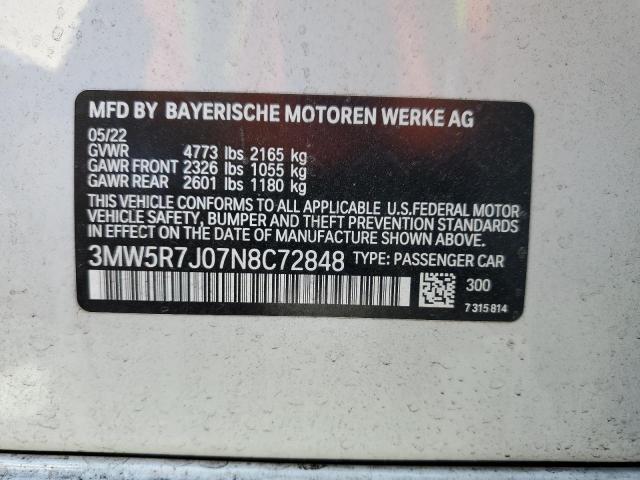 Photo 11 VIN: 3MW5R7J07N8C72848 - BMW 3 SERIES 