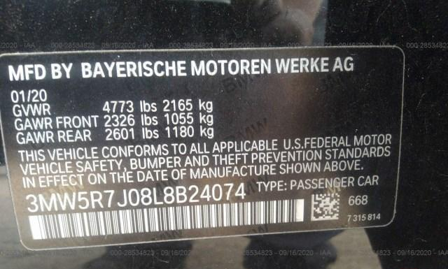 Photo 8 VIN: 3MW5R7J08L8B24074 - BMW 330I 