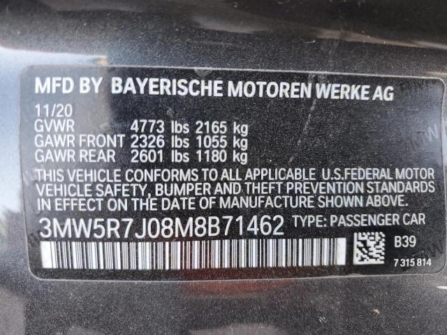 Photo 12 VIN: 3MW5R7J08M8B71462 - BMW 330XI 