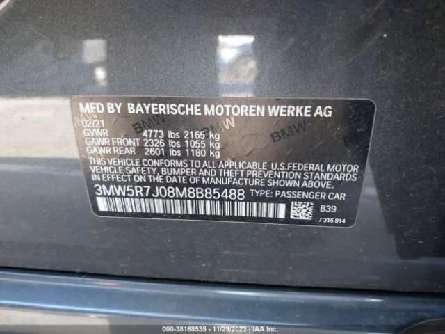 Photo 8 VIN: 3MW5R7J08M8B85488 - BMW 330I 