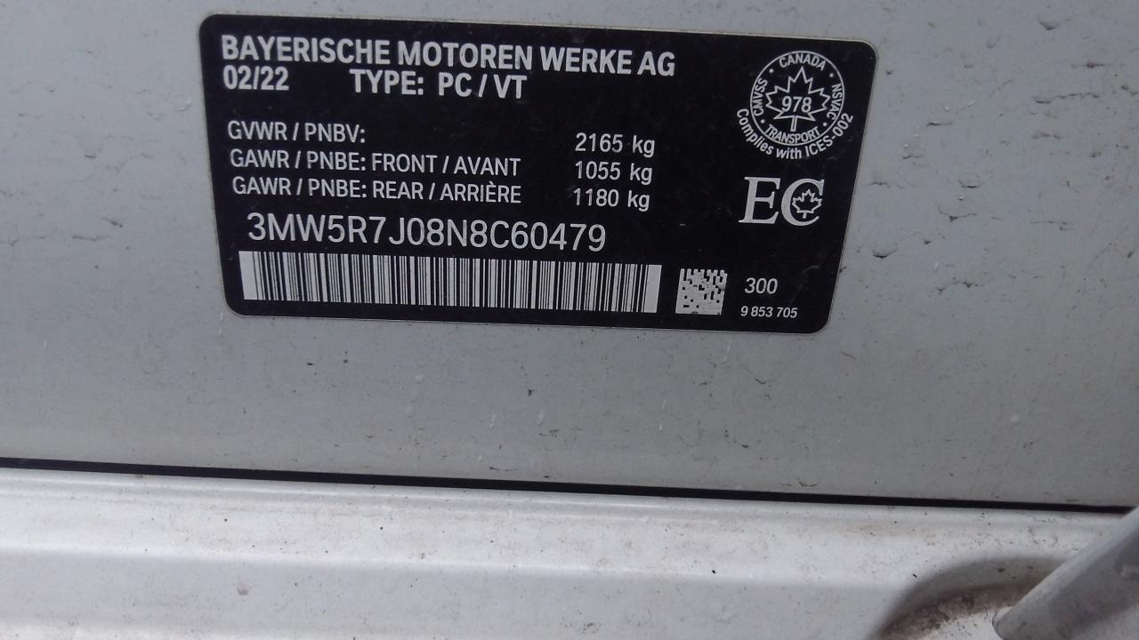 Photo 8 VIN: 3MW5R7J08N8C60479 - BMW 3ER 