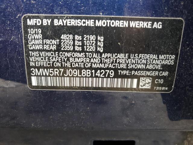 Photo 12 VIN: 3MW5R7J09L8B14279 - BMW 330XI 