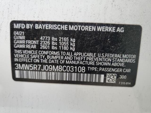 Photo 11 VIN: 3MW5R7J09M8C03108 - BMW 330XI 