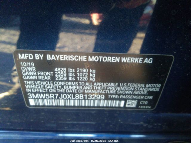 Photo 8 VIN: 3MW5R7J0XL8B13299 - BMW 330I 