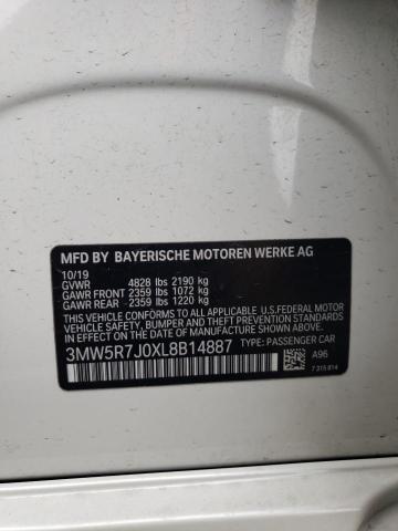 Photo 11 VIN: 3MW5R7J0XL8B14887 - BMW 3 SERIES 