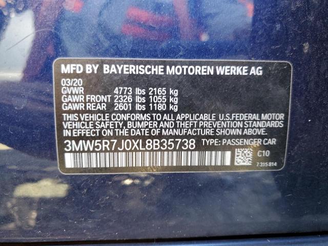 Photo 9 VIN: 3MW5R7J0XL8B35738 - BMW 330XI 