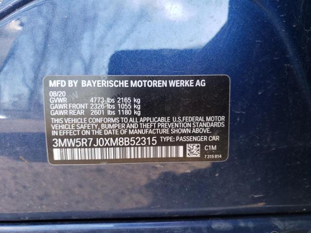 Photo 11 VIN: 3MW5R7J0XM8B52315 - BMW 3 SERIES 