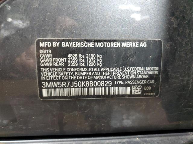 Photo 11 VIN: 3MW5R7J50K8B00829 - BMW 3 SERIES 