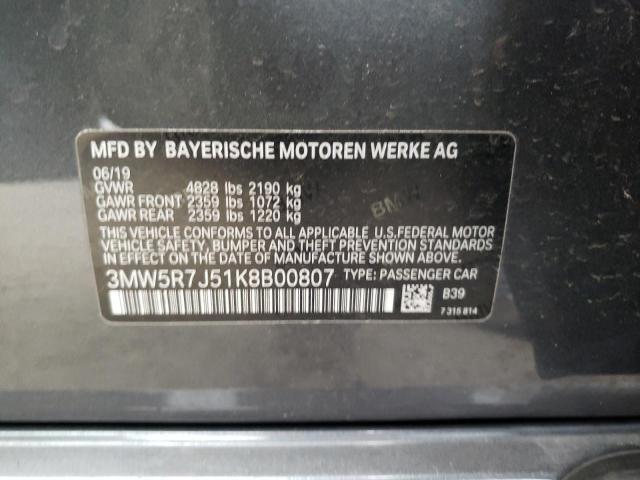 Photo 9 VIN: 3MW5R7J51K8B00807 - BMW 330XI 