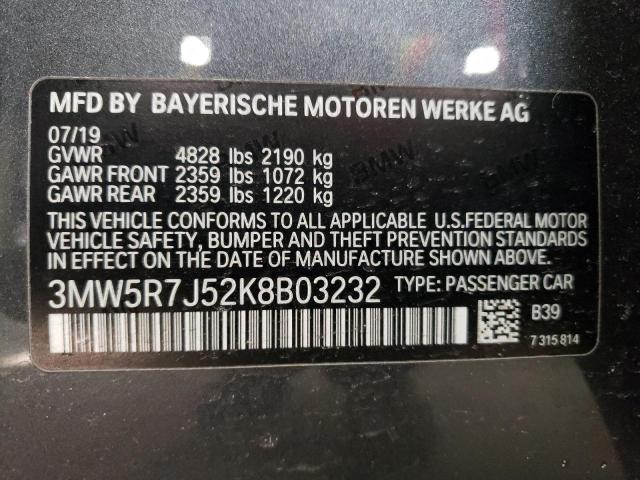 Photo 12 VIN: 3MW5R7J52K8B03232 - BMW 330XI 