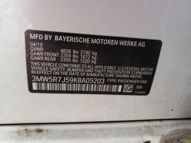 Photo 11 VIN: 3MW5R7J59K8A05203 - BMW 330XI 