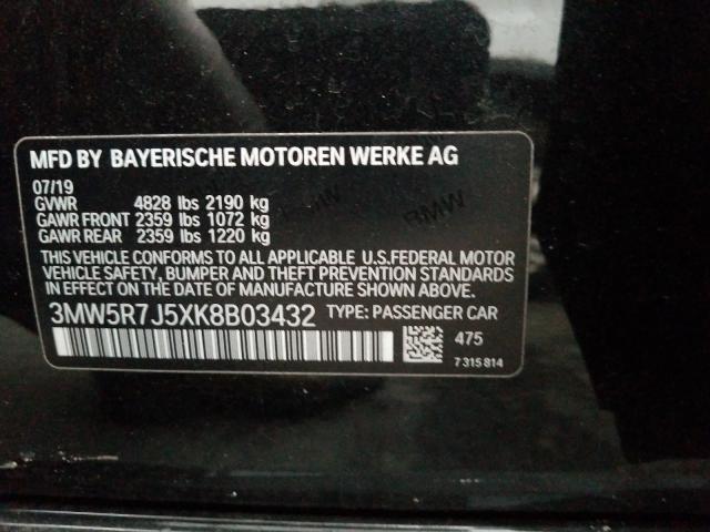 Photo 9 VIN: 3MW5R7J5XK8B03432 - BMW 330XI 