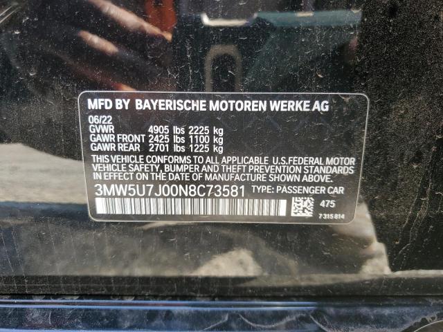 Photo 12 VIN: 3MW5U7J00N8C73581 - BMW M340I 