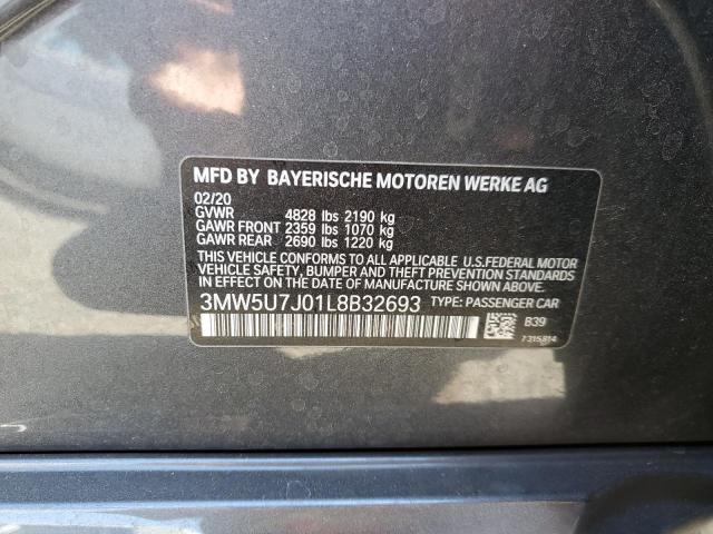 Photo 9 VIN: 3MW5U7J01L8B32693 - BMW M340I 