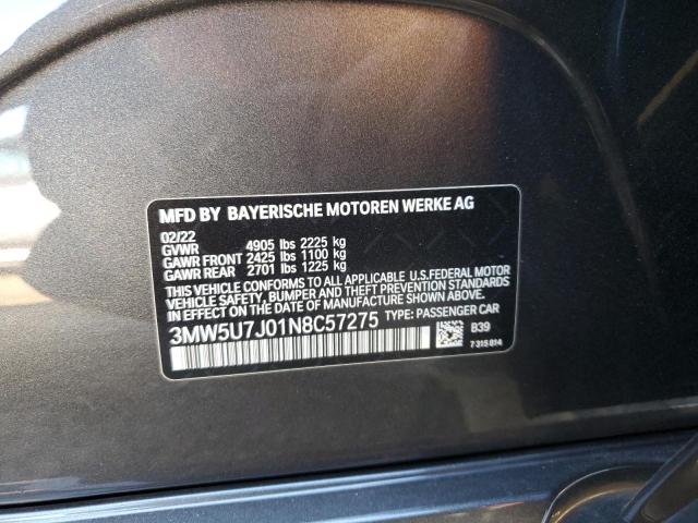 Photo 12 VIN: 3MW5U7J01N8C57275 - BMW M340I 