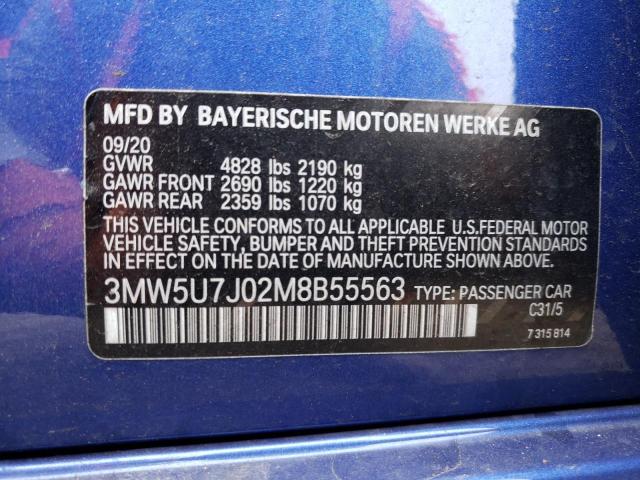 Photo 11 VIN: 3MW5U7J02M8B55563 - BMW M340I 