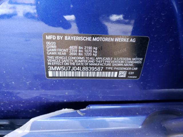 Photo 9 VIN: 3MW5U7J04L8B39587 - BMW M340I 