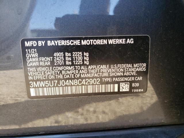 Photo 12 VIN: 3MW5U7J04N8C42902 - BMW M340I 