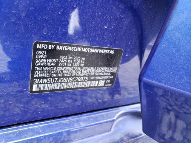 Photo 9 VIN: 3MW5U7J06N8C29875 - BMW M340I 