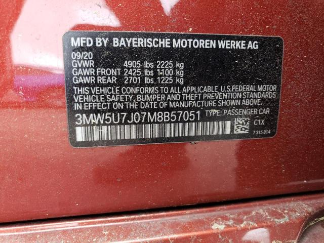 Photo 12 VIN: 3MW5U7J07M8B57051 - BMW M340I 