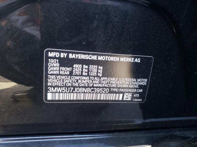 Photo 11 VIN: 3MW5U7J08N8C39520 - BMW M340I 