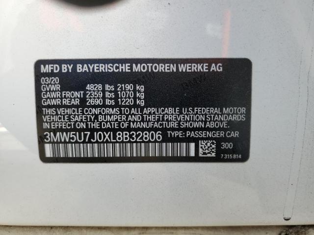 Photo 11 VIN: 3MW5U7J0XL8B32806 - BMW M340I 