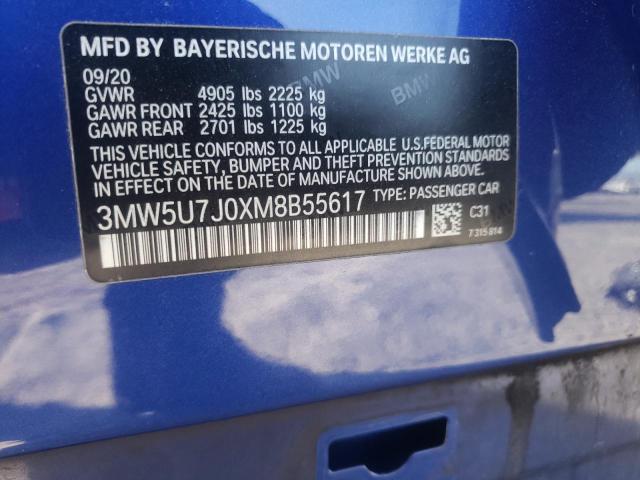 Photo 9 VIN: 3MW5U7J0XM8B55617 - BMW M340I 