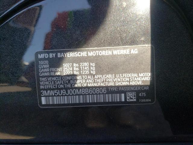 Photo 9 VIN: 3MW5U9J00M8B60806 - BMW M340XI 