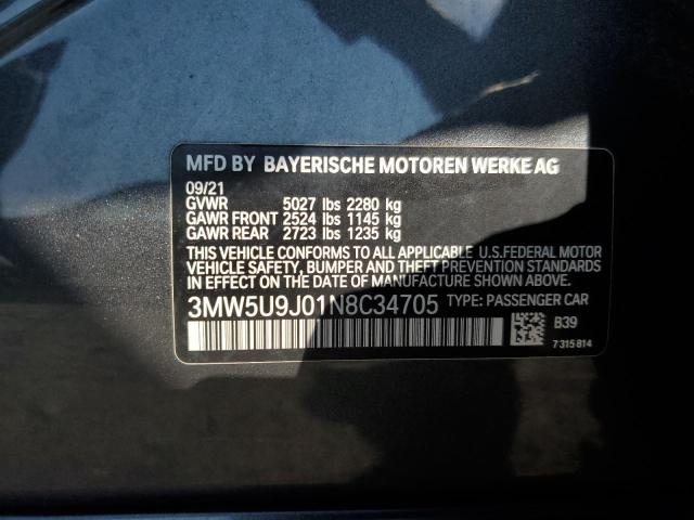 Photo 11 VIN: 3MW5U9J01N8C34705 - BMW M340XI 