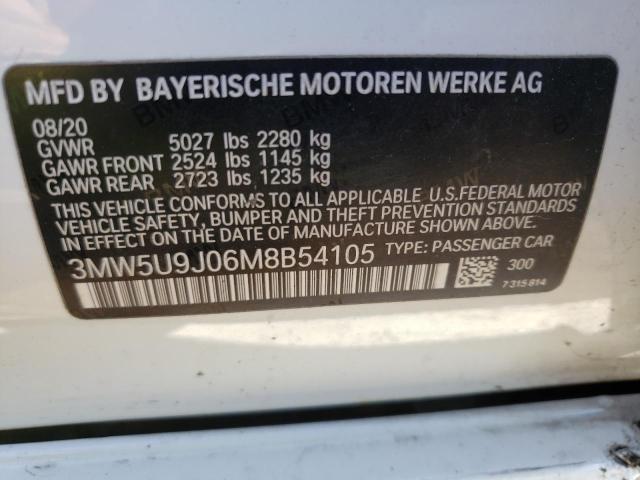 Photo 12 VIN: 3MW5U9J06M8B54105 - BMW M340XI 