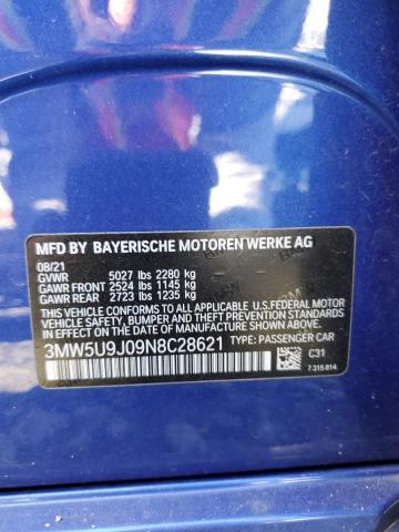 Photo 12 VIN: 3MW5U9J09N8C28621 - BMW M340I 