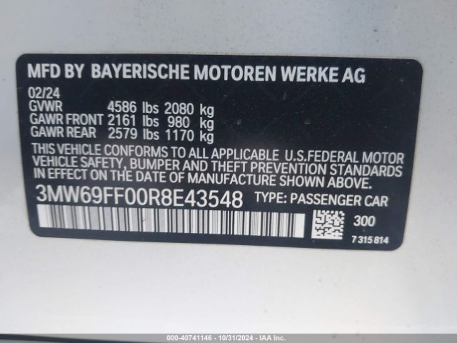 Photo 8 VIN: 3MW69FF00R8E43548 - BMW 330I 