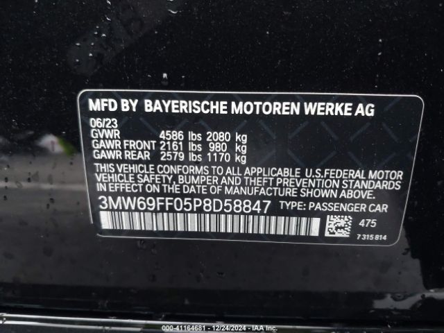 Photo 8 VIN: 3MW69FF05P8D58847 - BMW 330I 