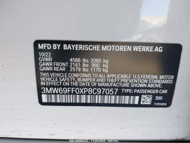 Photo 8 VIN: 3MW69FF0XP8C97057 - BMW 330I 