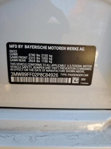 Photo 12 VIN: 3MW89FF02P8C84926 - BMW 3 SERIES 