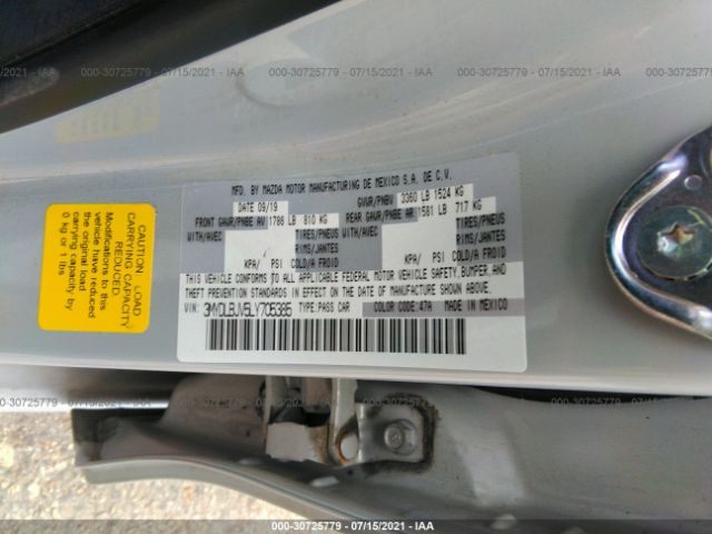 Photo 8 VIN: 3MYDLBJV5LY705385 - TOYOTA YARIS HATCHBACK 