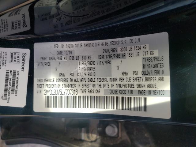 Photo 9 VIN: 3MYDLBJV5LY707816 - TOYOTA YARIS 