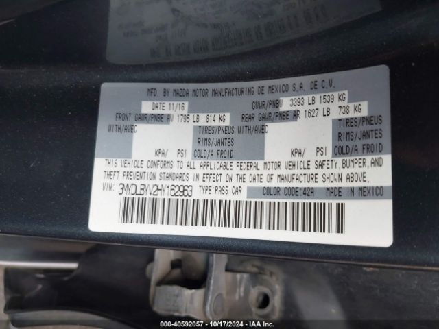 Photo 8 VIN: 3MYDLBYV2HY162963 - TOYOTA YARIS IA 