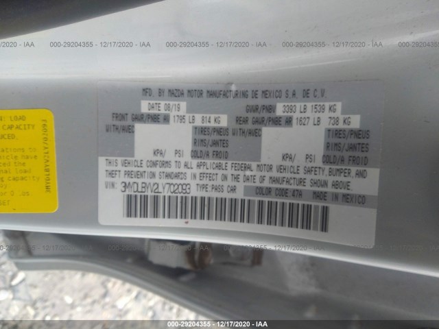 Photo 8 VIN: 3MYDLBYV2LY702093 - TOYOTA YARIS SEDAN 