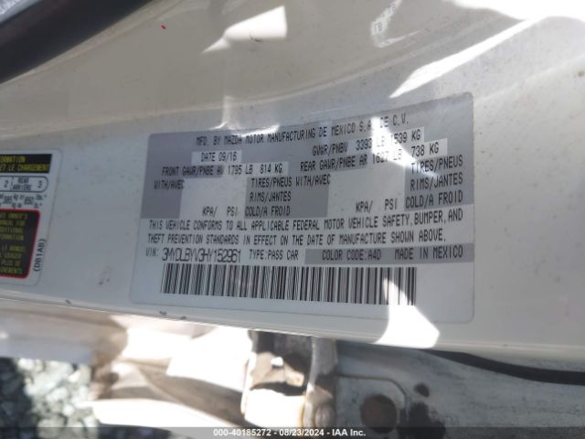 Photo 8 VIN: 3MYDLBYV3HY152961 - TOYOTA YARIS IA 