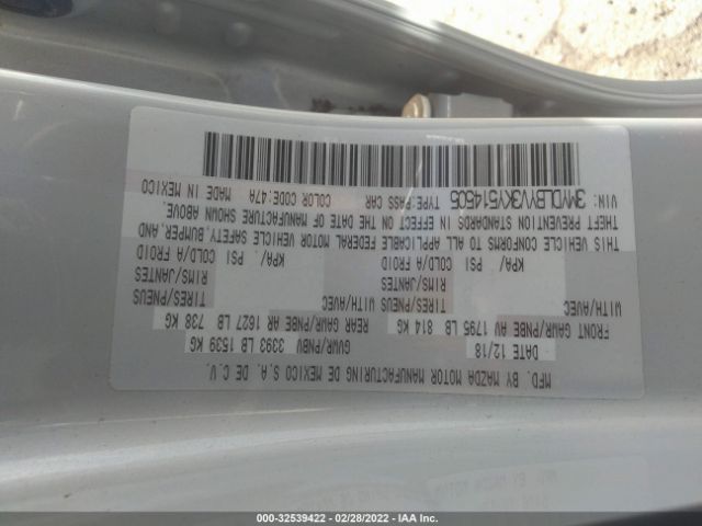 Photo 8 VIN: 3MYDLBYV3KY514505 - TOYOTA YARIS SEDAN 