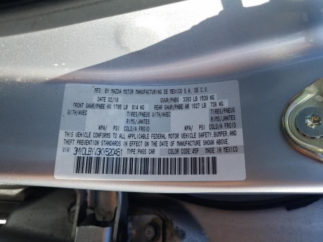 Photo 9 VIN: 3MYDLBYV3KY520451 - TOYOTA YARIS L 