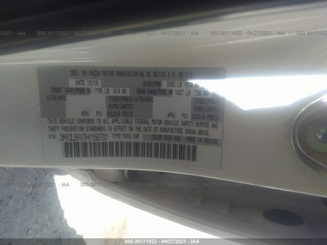 Photo 8 VIN: 3MYDLBYV7HY158701 - TOYOTA YARIS IA 