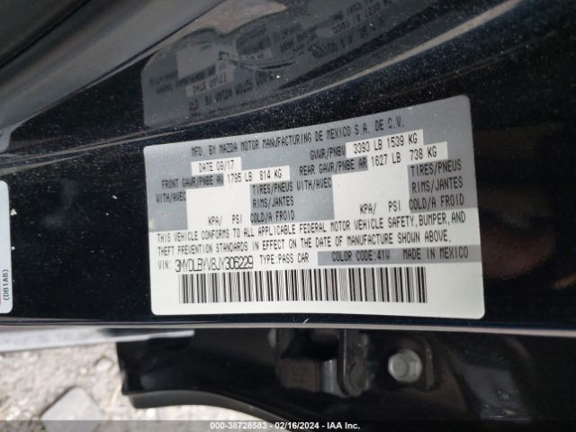 Photo 8 VIN: 3MYDLBYV8JY306229 - TOYOTA YARIS IA 